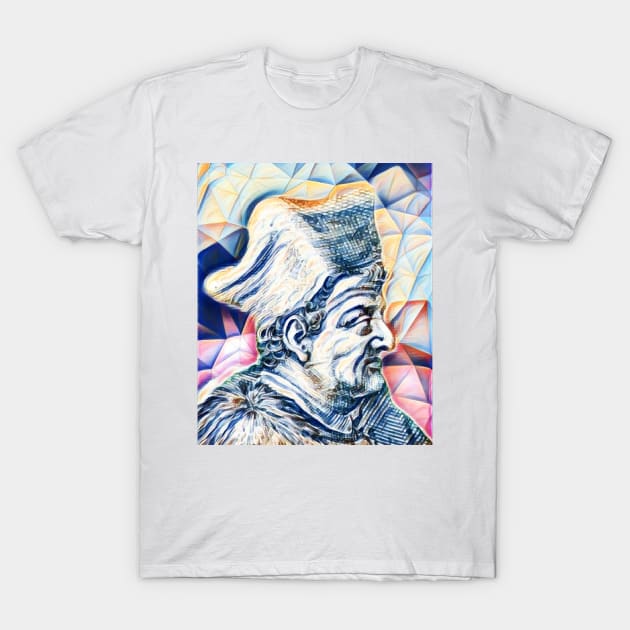 Lorenzo Valla Portrait | Lorenzo Valla Artwork 12 T-Shirt by JustLit